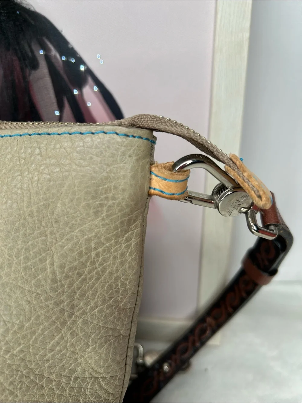 Rare- Consuela Paloma Fiesta Pebbled Leather Crossbody